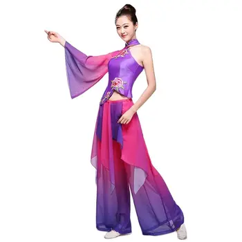 Yangko Deju Apģērbu Ķīnas Ventilators Dejas, Tērpu Tradicionālo Ķīniešu Deju Kostīmu Klasiskā Festivāls Apģērbs