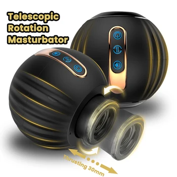 Automātiskās Rotācijas Thrusting Vīriešu Masturbators Teleskopiskie Masturbator for Men Simulācijas Blowjob Seksa Mašīna Pieaugušo Seksa Rotaļlietu Preces