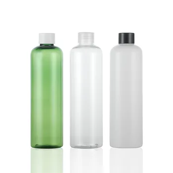 Zaļā 300ML X 20 Tukšs Šampūns, Losjons, Kosmētikas Pudeles, PET Plastmasas Konteiners Ar Skrūvējamu Vāciņu Šķidrās Ziepes Ēteriskās Eļļas Pudeles
