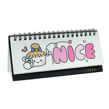 Meitenes Roku Kontu Cute Mini Galda Kalendārs Cute Karikatūra Kalendāra Izmantot Sarakstu, Lai Sakārtotu Dzīves Galda-do 2023 Plānotājs Reminde U1l4