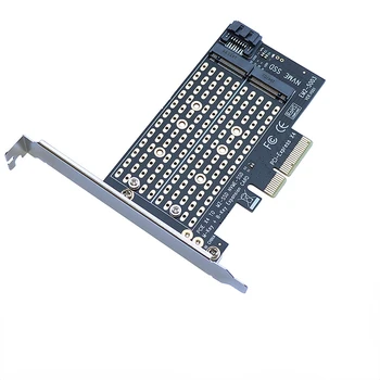 PCIE, Lai M2/M. 2 Adapteri Pievienot uz Kartēm SATA M. 2 SSD PCIE Adapteri NVME/M2 PCIE Adapteri SSD M2 SATA PCI-E Karte, M Taustiņu +B Atslēgu Kartes