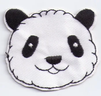 Karsts! Panda Dzīvnieku Lācis Gudrs Zooloģiskā dārza Dzelzs Uz Plāksteris Izšūtas Aplikācijas Amatniecības Šūt DIY (≈ 5.1* 5.1 cm)