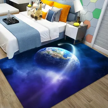 Kosmiskā zvaigžņotā debess Paklāja viesistabā Anotācija mājas dekorēšana guļamistaba bez grīdas paklāji salonā paklāju lielu platību paklājus