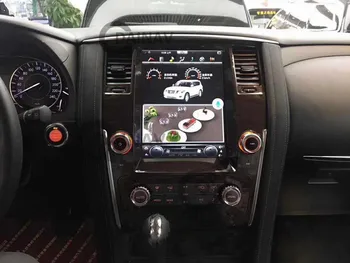 Vertikāla Ekrāna Auto Multimedia Player Nissan Patrol 2016 2017 2018 2019 Auto DVD Atskaņotājs, Radio, GPS Navigācija, magnetofona