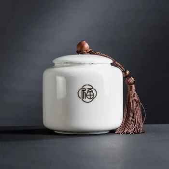 Izsmalcinātu Tējas Kannu Lielu Ietilpību, Konfektes, Cepumi Uzglabāšanas Kaste Mājās Pārtikas Atlicināt Aizvākotās Kārbas Vintage Keramikas Garšvielas Burkas 3 Stili