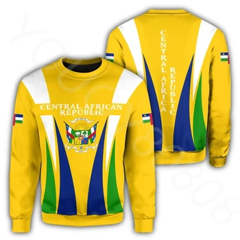 Āfrikas Zonā Pavasara Vīriešu Apģērbu pelēkā vārna Džemperis Iespiesti sporta Krekls centrālāfrikas Republikā Apex sporta Krekls Stils