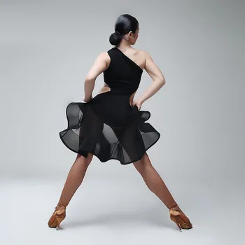 latīņu deju konkurss tērpu dāmas latīņu kleitu bārkstis salsas deju apģērba sexy tango kleita valdes rumba latīņu deju apģērbi
