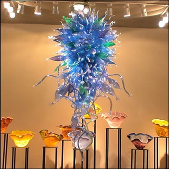 Ziedu Paredzēti Murano Stikla Lustras Pasūtījuma Dekoratīvās Puses Pūš Murano Stikla Lustras, par Foajē Dekori