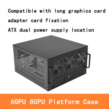 Par 6GPU 8GPU6U Ieguves Platformas Rāmis pārcirst gadījumā 6GPU 8GPU ieguves mašīnas, 6-8card Par BTC ETH platforma