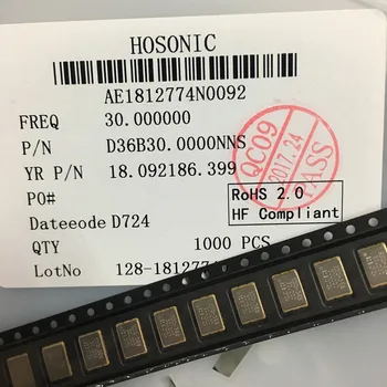 20PCS / original D36B 30M 30.000 MHZ 7050 aktīvo kristāla oscilatoru Hongxing vietas 3.3 V
