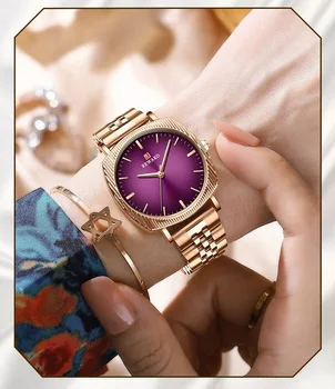 Nerūsējošā Tērauda Luksusa Skatīties Uz Sieviešu Zelta Pulksteni 32mm Skalu, 30M Ūdensnecaurlaidīgs Laukums Kvarca Dāmas rokas Pulksteņi Reloj Dorado Mujer