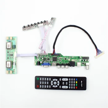 M6V5 LCD TV kontrolieris valde ar TV, AV, VGA, Audio USB HDMI ir savietojams 19 collu lcd panelis 1440x900 LTM190M2-L31 M190PW01 V3