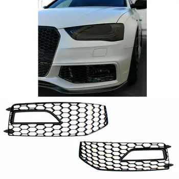 Miglas Lukturi Restes Miglas Luktura Rāmis Audi A4 S-Line, Priekšējo Buferi Un Spīdīgi Melns