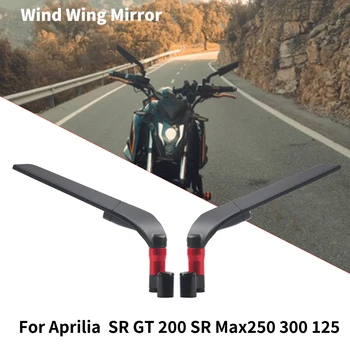 Par Aprilia SR GT 200 SR Max250 300 125 APR300 SXR 125 Universālo Motociklu Spoguļi Vēja Ārējie sānu Atpakaļskata Atpakaļgaitas spogulis