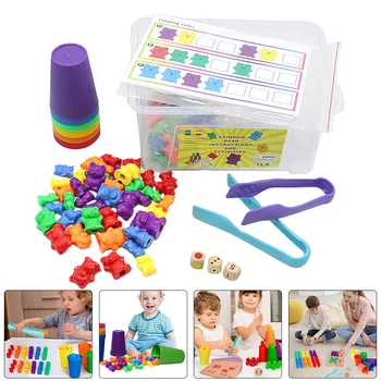Rotaļlietas Izglītības Skaitīšanas Matemātikas Apguve Bērniem Spēles Sākumā Lāči Smadzeņu Rotaļlietas Varavīksnes Manipulatives Pirmsskolas Attīsta Šķirošana