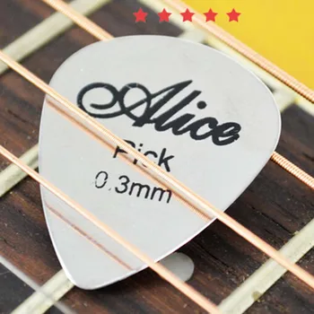 1 gab Alise 0.3 mm Metāla Akustiskā, Elektriskā Ģitāra, Bass Rock Izvēlēties Izturīga Nerūsējošā Tērauda Plānas Starpnieks Guitarra