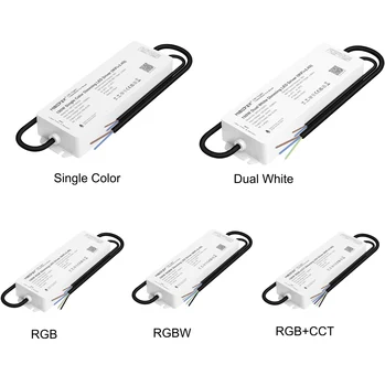 Ūdensizturīgs Vienu krāsu, Dual balts, RGB, RGBW, RGB+PKT LED Barošanas vadītāja kontrolieris WIFI un 2.4 G