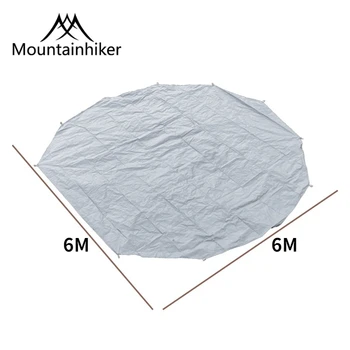 Mountainhiker 2022 Jauno Versiju PE Ūdensizturīgs Mitrumu Nospiedumu 600*600cm Augstas Kvalitātes Yurt un Piramīdas Grīdas Groundsheet