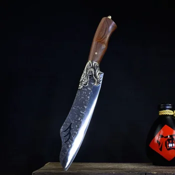 Kaulu pacelt nazi asu augļu nazi Longquan puses-kalti kapāšanas nazis vecmodīgi virtuves nazi mājas griešanas nazis