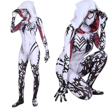 Pieaugušo un bērnu supervaronis zeķubikšu Komplekts Halloween puse indīga zirnekļa cosplay kostīms