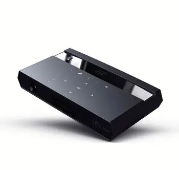 Balss tālvadības H96 Max Octa core HD multivides mini kabatas īsu mest projektoru ar balss ievades BT remote Skaļrunis