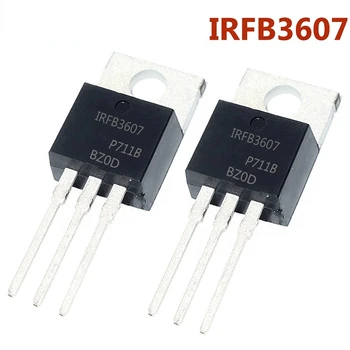 10pcs MOSFET Tranzistors IRFB3607PBF IRFB3607 75V 80A TO-220 Jauda MOSFET Jaunas Oriģinālas