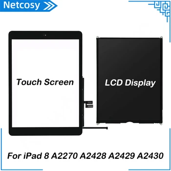 IPad 8 8 Gen Touch Screen Digitizer Stikla Paneli & LCD Displejs iPad 8 2020. gadam A2270 A2428 A2429 A2430 Planšetdatora Ekrāns