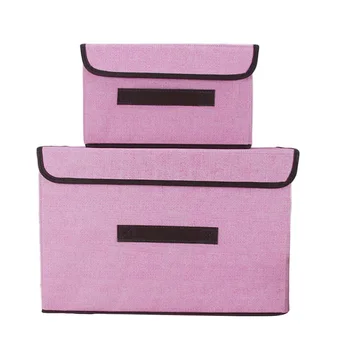 Divas gabals veļa, piemēram, neausta auduma uzglabāšanas kaste Auduma uzglabāšanas kaste Apģērbu šķirošanas box Storage box maziem un lieliem