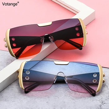 Ir 2021. Punk Saulesbrilles Sievietēm Jaunā Modes Vintage Lielgabarīta Saules Brilles Vīriešiem Faceshield UV400 Ieplests Briļļu Black E155