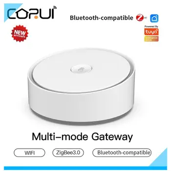 CORUI Tuya Multi-mode Vārti WiFi+Bluetooth+Zigbee Saderīgām Sakaru Vārti Smart Dzīves APP Tālvadības pults