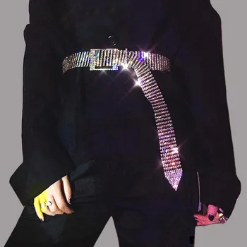 Modes Luksusa Pilnā Rhinestone Belt Josta ķēdes Sieviešu Sievietēm 6-8 rindas Ķermeņa Rotaslietas, seksīgā Crystal Šarmu Jostas