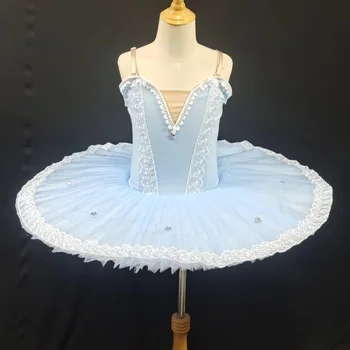 2022 Zilā Profesionālā Baleta Tutu Sievietēm Pieaugušo Baleta Kleitu Meitenēm, Bērniem Posmā Valkā Gulbju Ezers Deju Balerīna Kostīmi Valkā