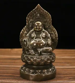 Archaize misiņa Guanyin bodhisatva Maitreja Buda Ksitigarbha Budas Tathagata Budas amatniecības statuja