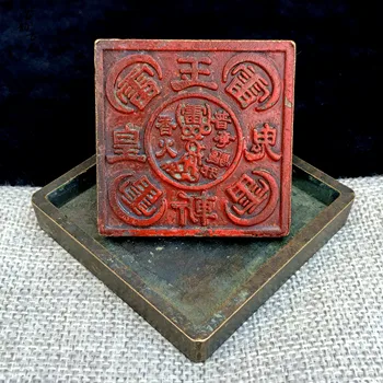 Piecas pērkons karbonāde gara zīmogs tīra vara , Izsmalcinātu Taoist zīmogus un instrumentus,
