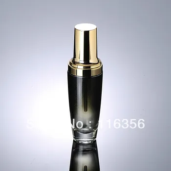 50ml melna stikla losjons pudele ar zelta sūkņa seruma/losjons/emulsijas/fonda Kosmētikas Iepakojuma