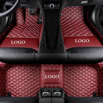 ādas Logo automašīnas grīdas paklāji Tesla visi modeļi Model S X Modeļa auto stils aksesuāri Pasūtījuma detaļas stils paklāju