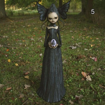 Sveķu Ragana Statuja Rotājumu Unikāla Dizaina Izturīgs Halloween Aksesuārus, Apdare, Mājas, dzīvojamo Istabu, Dārza Dārza Statujas Mājas