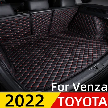 Auto Bagāžnieka Paklājiņš Toyota Venza 2022 jebkuros Laika XPE Ādas Custom FIT Aizmugurē Kravas Daļēji Segtu Paklāju Starplikas Asti Boot Bagāžas Pad