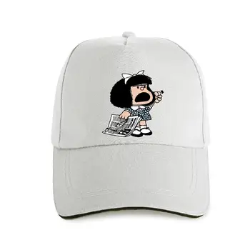 jaunā klp cepuri Dusmīgs Mafalda ar 2021spaper un pacēla dūri karikatūra quino argentīna meitene bērnībā, bērnībā sūdzēties sūdzību