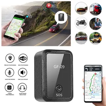 GF09 Magnētisko GSM Mini GPS Tracker Reālā Laika Uzskaiti Lokatora Ierīce Anti-zaudēja Automašīnu pretaizdzīšanas GPS Izsekošanas Ierīce Bērniem