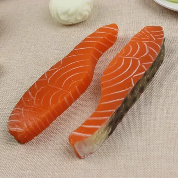 Mākslīgās Pārtikas Reāli Laša Fileja Imitētu Zivs Pārtikas Balsts Restorāns Fotogrāfija Aksesuārus Viltus Pārtikas Modeli