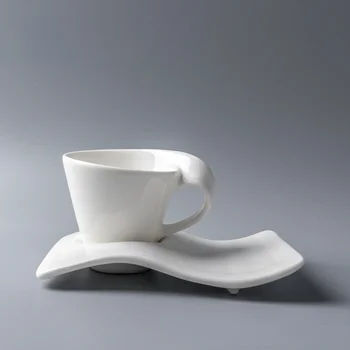 Mākslas kafijas tase un apakštase hotel radošo 165ml itāļu kafijas tasi keramikas kauss auksta tases japāņu cup fall krūze krūze