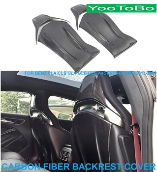 Auto Sausās Oglekļa Šķiedras Interjera Sēdekļa Atzveltni Segtu Paneļa Apdare Priekš Mercedes-Benz GT CLA CLS GLA GLC GLE A45 E63 C63 AMG 2013-2021