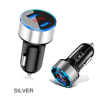 Jauns LED Displejs, Dual USB Auto Lādētāju Ford Focus Kodolsintēzes Eskorts Kugas Ecosport Fiesta Falcon Mondeo EDGE/Explorer/EKSPEDĪCIJAS