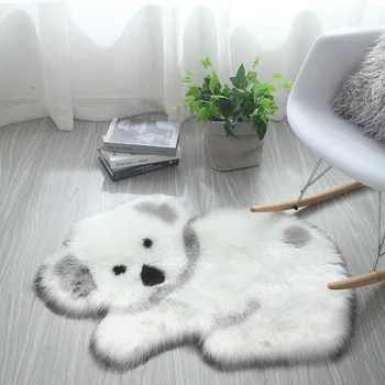 Vilna-kā Panda Koala Dzīvnieku Formas Paklāju Mat Matrača Paklāju Dzīvojamā Istaba Guļamistaba Dīvāna Spilvenu Mākslīgā Pūkains Paklāji