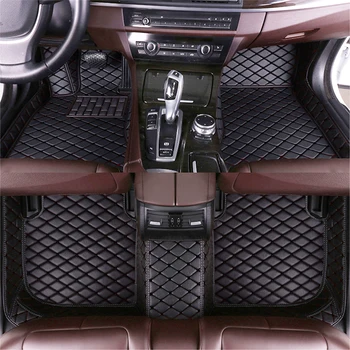 Automašīnas Grīdas Paklāji BMW X5 F15 2014-2018 Custom Ādas Paklāji Paklāji Ūdensizturīgs Auto Interjera Aksesuāri