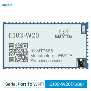 2.4 G MT7688AN/7628 Seriālo Portu, Wifi Bezvadu Maršrutu Modulis E103-W20 OpenWrt SDK AP STA 32MB Flash+128MB DDR2 150/300Mbps PHY