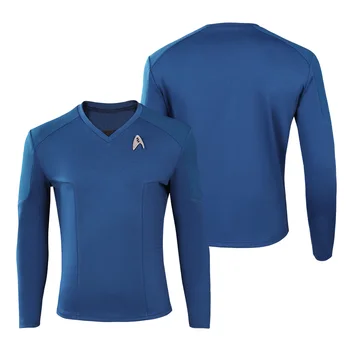 Pārgājiens：Dīvainu, Jaunu Pasaules Mr Spock Cosplay Kostīmi Krekls Broša Tērpi Halloween Karnevāla Tērps