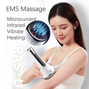 EMS Body Slim Massager Infrasarkano staru Terapijas Gua Sha Skrāpējas Anti Celulīta Tauku Deglis Skaistumu Veidošanā Svara Zudums Electro stimulators