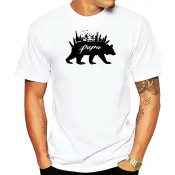 Papa Bear Unisex T-Krekls Dāvana Viņam Īsām Piedurknēm Labākais Tētis Kādreiz Drēbes Vasaras Tee Krekls